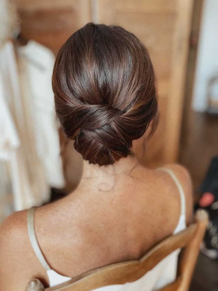 chignon bas mari&eacute;e